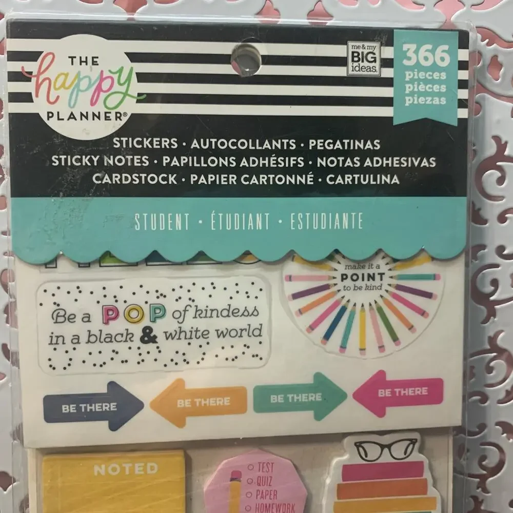 NIP MAMBI The Happy Planner stickers cardstock sticky notes PLMP-29 366 pieces